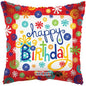 Multicoloured Pattered Birthday Balloon