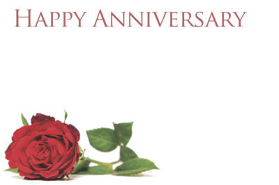 Happy Anniversary - Red Rose