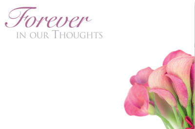 Forever In Our Thoughts - Pink