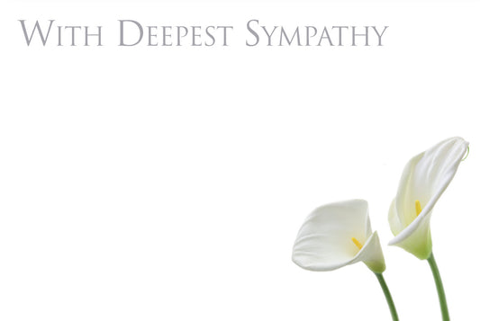 With Deepest Sympathy - White Lilies