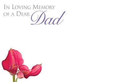 In Loving Memory Of A Dear Dad - Pink