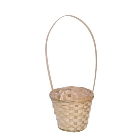 Round Bamboo Potmum Basket