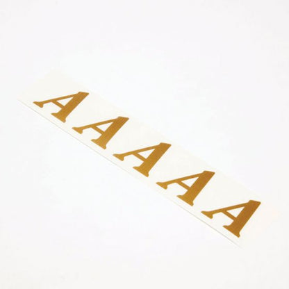 Gold Vinyl Letter