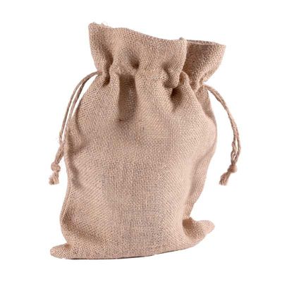 Natural Jute Drawstring Bag