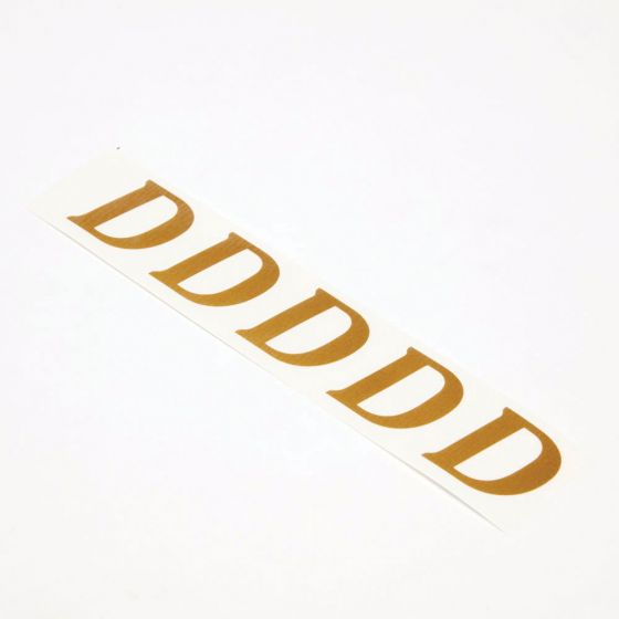 Gold Vinyl Letter