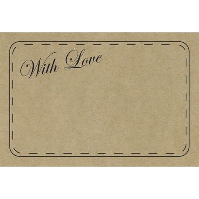 With Love - Kraft Card