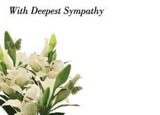 With Deepest Sympathy - Lilies