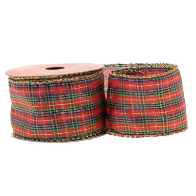 Wired Tartan Ribbon