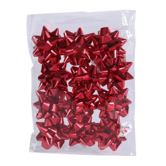 Mini Bows Metallic Red