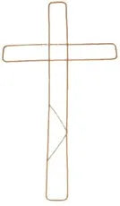 Wire Cross 24"